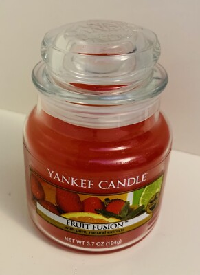 Fruit Fusion Yankee Candle Small Jar 1 wick 3.7 oz Never Used Black Label
