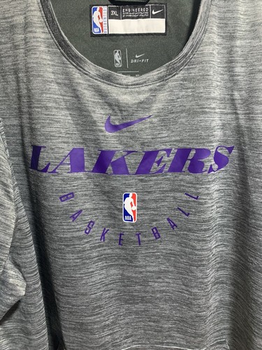 RARE NIKE Los Angeles Lakers NBA Team Issue Practice sweatshirt Sz 3xl NWOT - Picture 14 of 16
