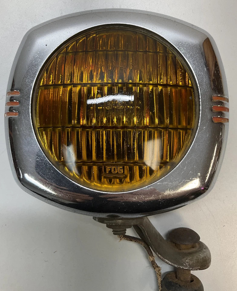 1930s 1940s US Eagle 145 Pioneer Fog Light GM Ford MoPar w/ Bracket S75 - Image 2 of 4