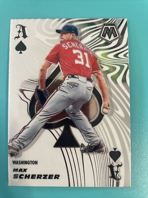axy☺︎ 2021 Panini Mosaic #ACE9 Max Scherzer Aces Card Washington