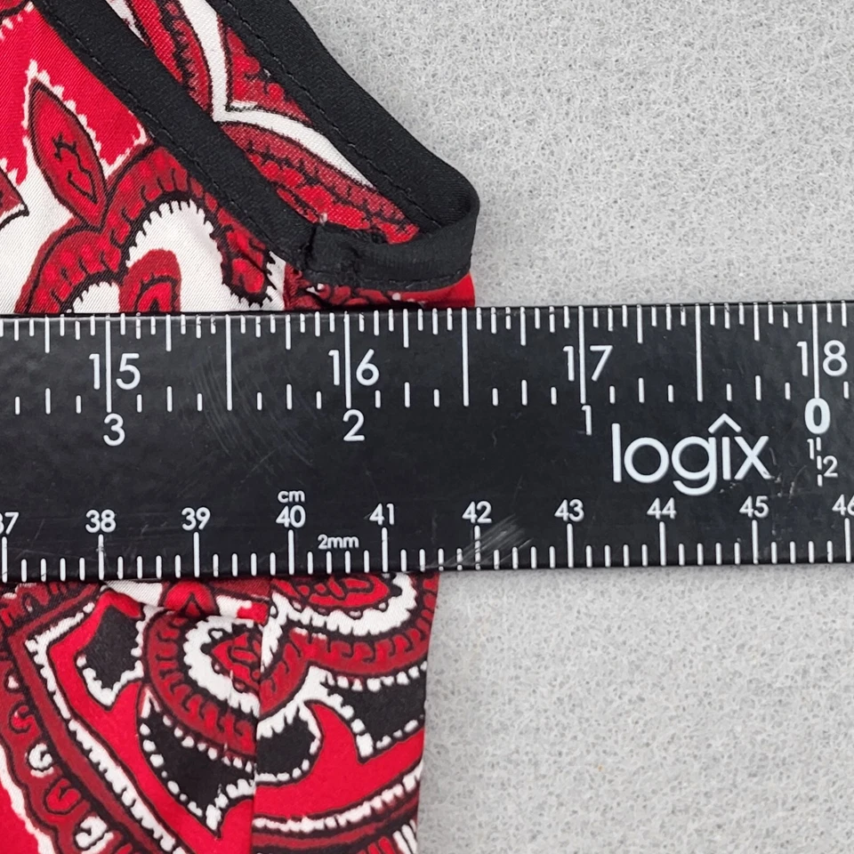 Jersey corto Michael Kors para mujer sin mangas rojo cachemir pequeño Foto 4 de 4