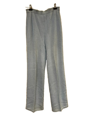St. John Collection Vintage Pant Soft Blue Santana Knit Pullon Stretch Waist, 4 - Picture 2 of 12