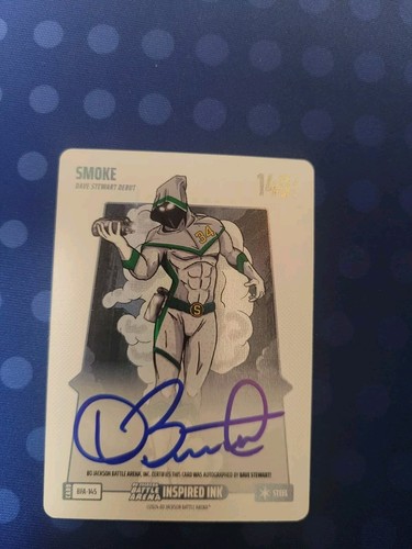 2024 Bo Jackson Battle Arena Smoke Dave Stewart Inspired INK On Card Auto steel