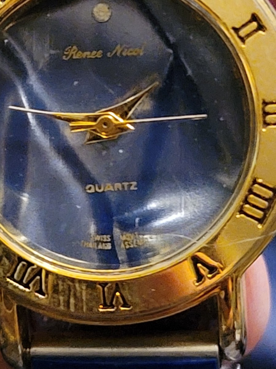Renee Nicol Beautiful Vintage Bright Blue stretch band Swiss  display picture 3