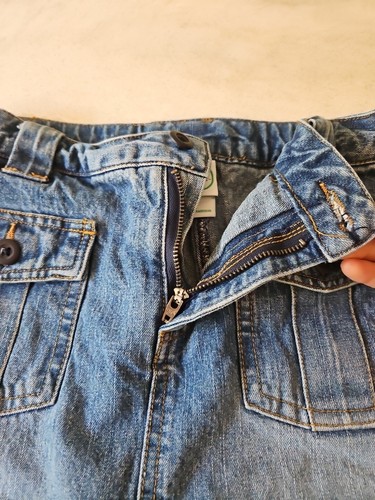 Girls Circo Size Large Denim Jean Skort Skirt With Shorts 2 Front Button... - Picture 11 of 16