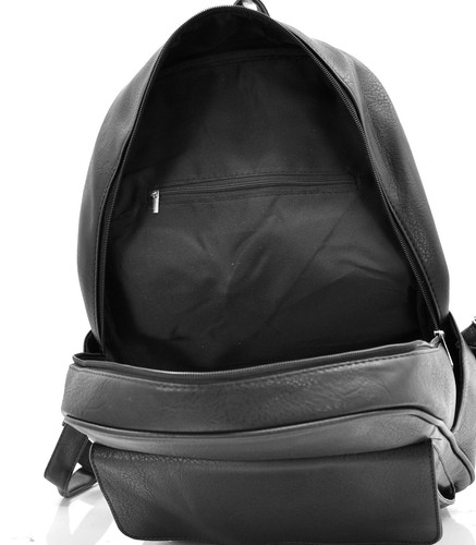 Zaino uomo donna originale GM borsa pelle lavoro viaggio sportivo nero grande pc - Imagen 33 de 41