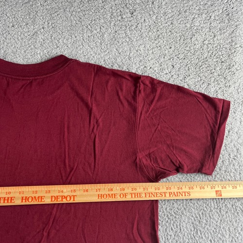 VINTAGE Oneita T Shirt Mens Large 42-44 Red Power Tee Pre Shrunk USA Austin TX - Picture 6 of 8