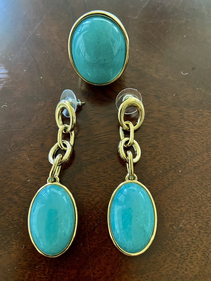 Conjunto Pulsera, Anillo y Pendientes Amazonita Brasileña Hecho en Brasil Foto 2 de 4