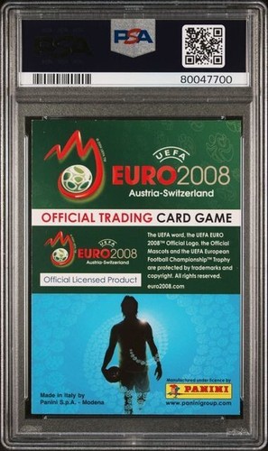 2008 Panini Euro Modric Rookie RC #143 REAL MADRID-Croatia PSA 7*TOUGH GRADE! - Picture 2 of 2
