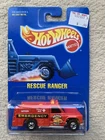 Vintage Hot Wheels 1991 Rescue Ranger 5145 Collector#45 Red NIP Blue Card