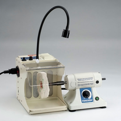 Foredom Bench Lathe With 2 Polishing Hoods 110v For Dental Lab Or