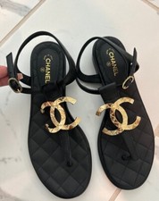 CHANEL Women's Flip Flop Upper Leather Sandals for sale | eBay CHANEL Women's Flip Flop Upper Leather Sandals for sale | eBay
