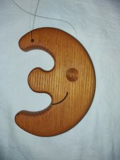 Kinderzimmer Fernster > Deko Mond < Bild > Natur Holz Mond < Kinder Deko Top.