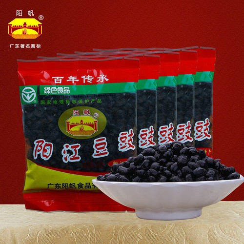 阳帆牌 阳江豆豉68g×5袋 黑豆豉干农家风味豆鼓Chinese Guangdong specialty Fermented blank bean 68g*5