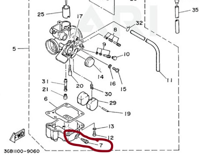 KAWASAKI KFX80,KFX400,KLX400 KFX 80 400 KLX400R CARBURETOR FUEL