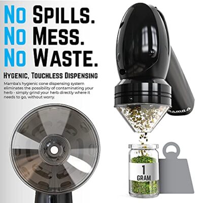 Mamba V2-50 Macinatore Elettrico Erbe - Ricaricabile USB, 1500 MAh, Per Erbe E Spezie, 50 Mm - Foto 5