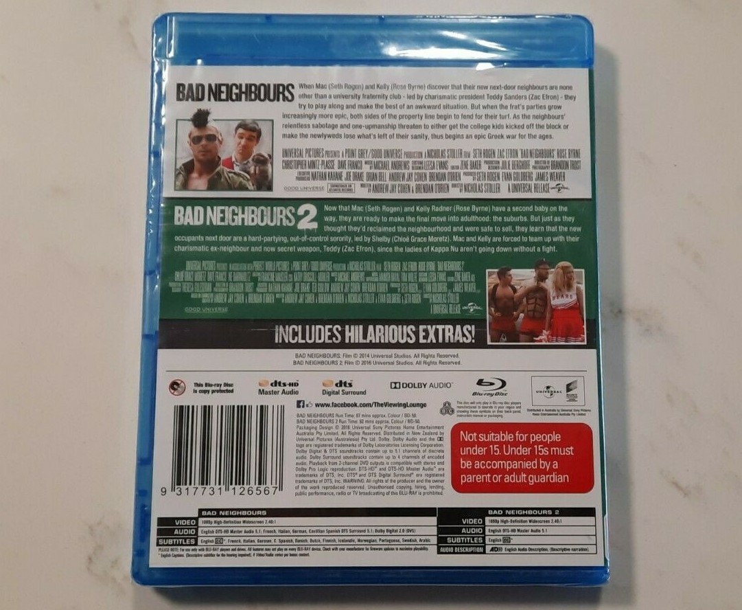 Bad Neighbors & Bad Neighbors 2 (2Blu-ray Collection) Seth