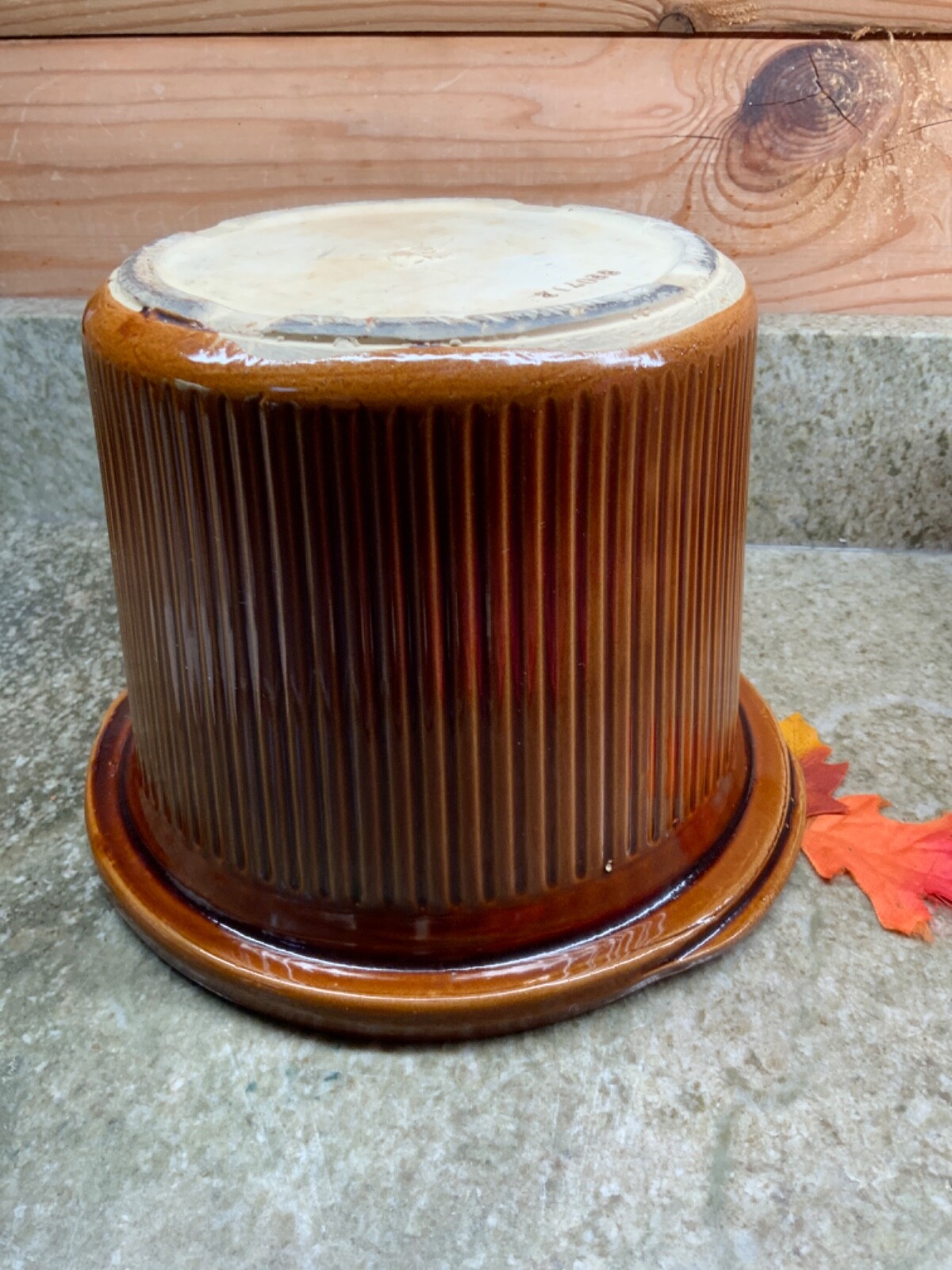 Vintage Rival 3 1/2 Qt BROWN Crock Pot Stoneware Replacement Liner