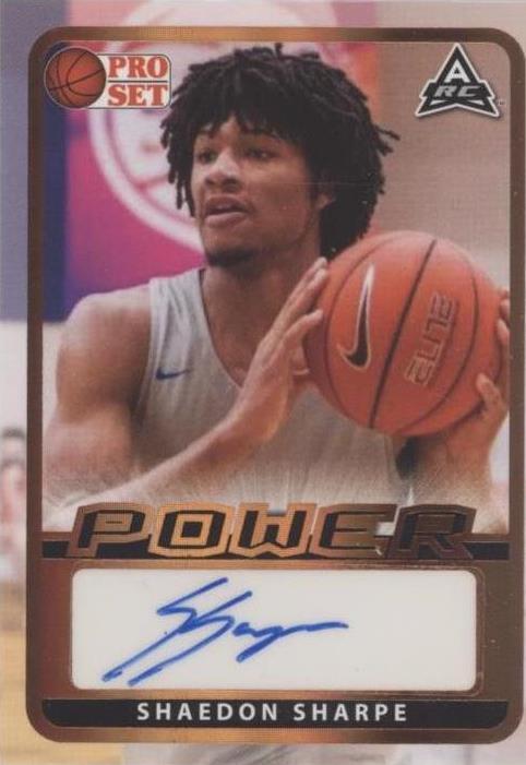 2021-22 Leaf Pro Set Power - Shaedon Sharpe #BA-SS1 - 1 of 2