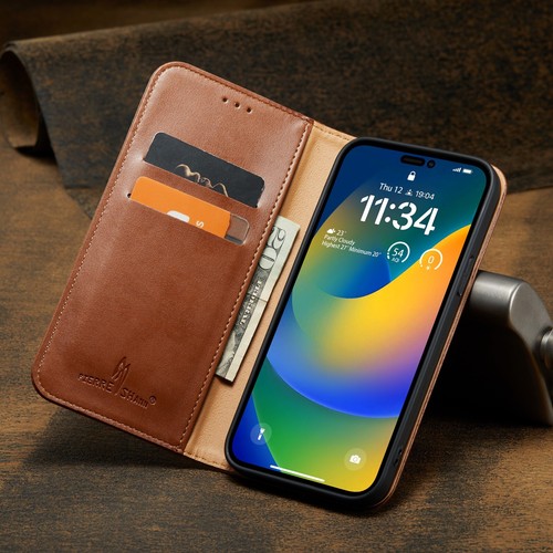 For iPhone 16 15 14 13 12 11 Xs Max XR/X/XS 8/7 Plus Leather Wallet Case Cover - Picture 8 of 70