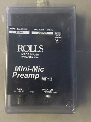 NEW - Rolls MP13 Mini-Mic Preamp