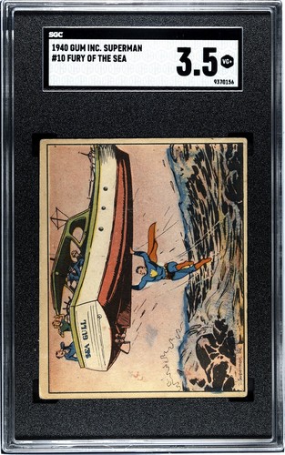 1940 Gum Inc Superman #10 Fury Of The Sea — SGC 3.5