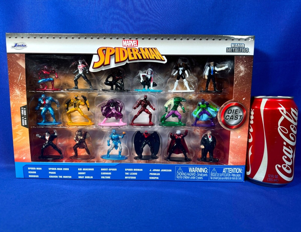 SPIDER-MAN Series 9 JADA NANO Metalfigs 18-Pack Die-Cast METAL