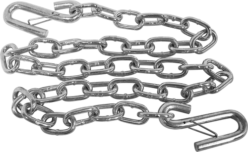 11011-7 Heavy-Duty 51-Inch Steel Boat Trailer Safety Chain with Spring Clip Hook