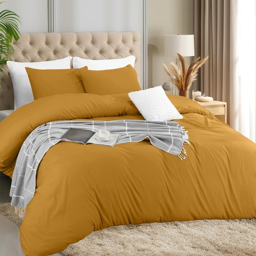Ultra Soft Duvet Cover set with Pillow Cases Luxury Quilt Covers Twin Queen King - Picture 30 of 53