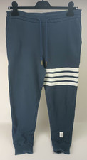 Thom Browne Navy Blue Loopback 4-bar Jogger Sweatpants Size 4 / 46