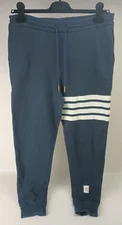 Thom Browne Navy Blue Loopback 4-bar Jogger Sweatpants Size 4 / 46