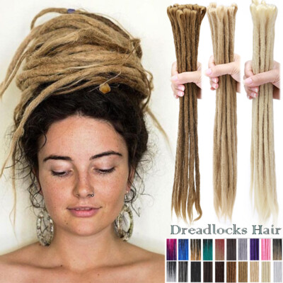 Unisex Kunsthaar Dreadlocks Extensions Häkelzöpfe Dreads Locs Häkeln Faux Braids