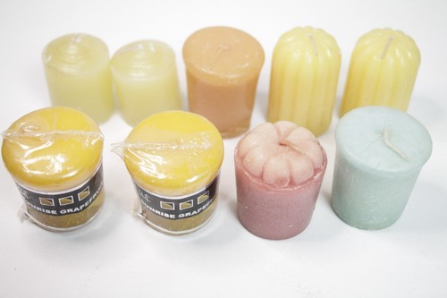 9 New Assorted Scented Pastel Votive Candles Mixed Lot Variety Bundle - Bild 2 von 6