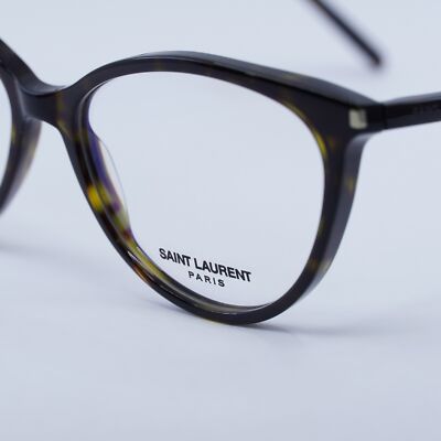 NEW Saint Laurent SL261 002 Havana/Clear Blue Light Block
