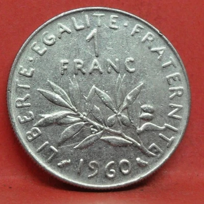 Pièce 1 franc semeuse 1960 gros zéro - état SUP+ - monnaie Française - n°1716 - Photo 1/2