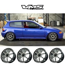 4 Vms Drag Racing Jayhawk 15x7 4x100 Wheels Et 35 5.40 Bs For Honda Civic Crx Si 4 Vms Drag Racing Jayhawk 15x7 4x100 Wheels Et 35 5.40 Bs For Honda Civic Crx Si