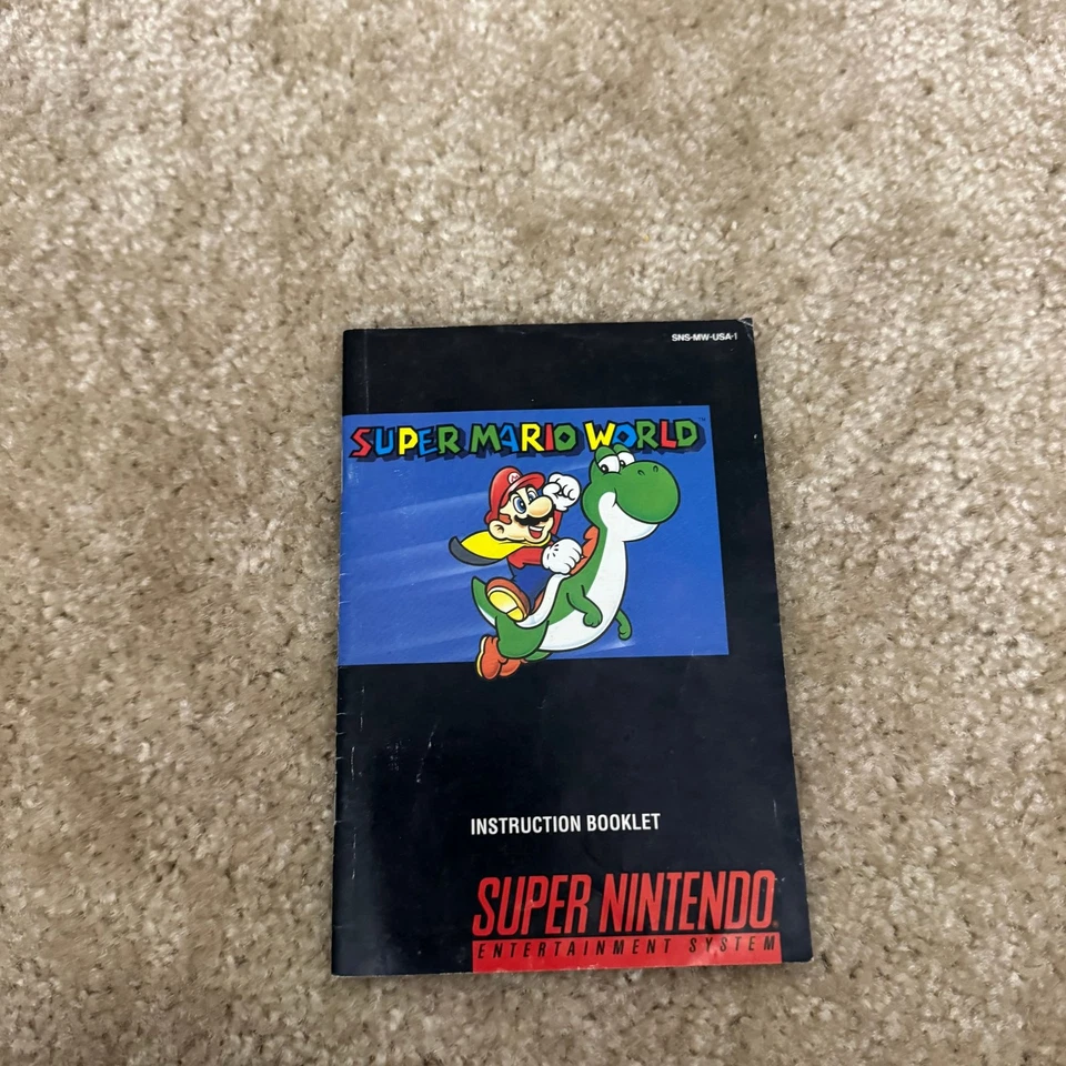 Super Mario World (SNES, 1991) Super Ninendo with instructions 45496830014 - Image 3 of 4