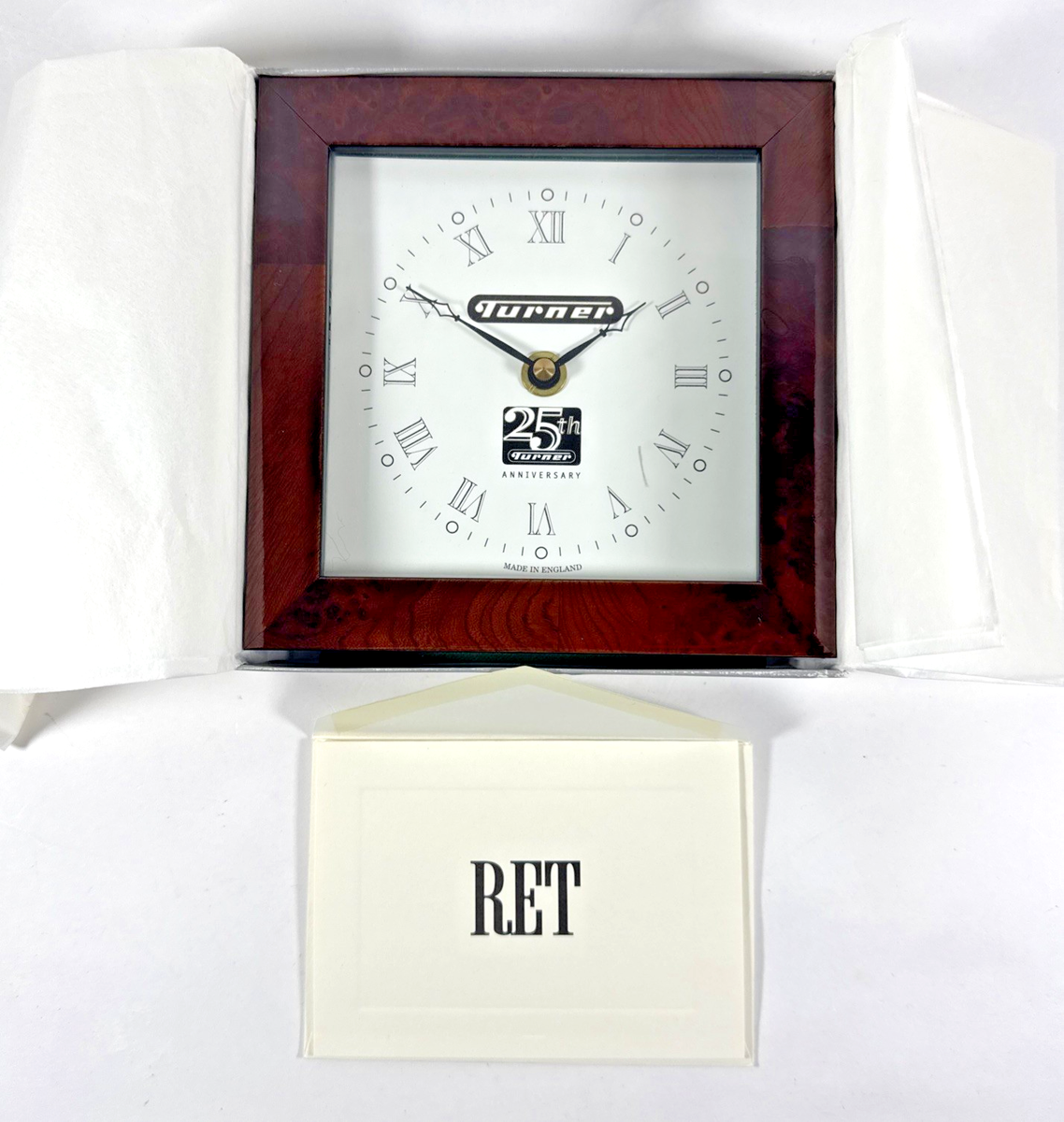 Turner Broadcasting 25th Anniversary Shelf Clock Quartz Made in