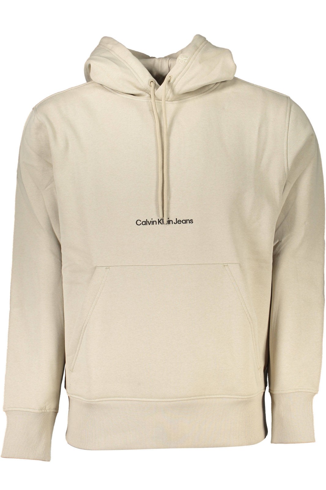 CALVIN KLEIN FELPA SENZA ZIP UOMO BEIGE TAGLIA = 2XL