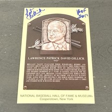 Pat Gillick Signed Baseball HOF PostCard “HOF 2011” Blue Jays Phillies GM BB4 A 