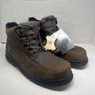 Red Wing SuperSole Safety Steel Toe Boots Mens Size 14 Brown Slip