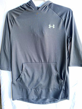 Under Armour HeatGear Unisex, Loose Fit Pullover Hoodie 3/4 Black S