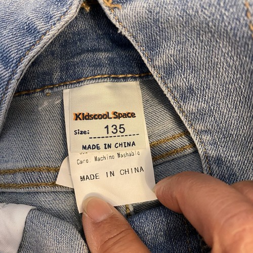 Nuevo Kidscool Space Denim Mono de una pieza corto azul lavado claro talla 8-10 años - Imagen 3 de 7