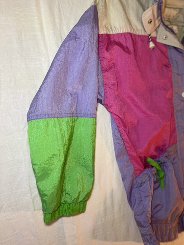Vintage Kids Wear By Paramount Windbreaker 80’s Style Sz 12 - Picture 13 of 23