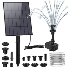 3.5W Solar Fountain Pump for Water Feature Outdoor DIY Solar Bird Bath Fountain