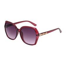 Sunglasses for Women Men, PC Large Square Frame Sunglasses, Red