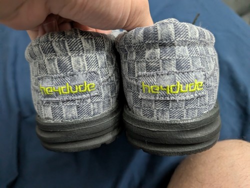 Hey Dude Wally Break Cali Boardwalk Mens Slip On Shoes Grey Size 11 Casual NEW - Picture 6 of 6