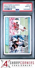 2017 PANINI CLASSICS CAREER COLORS #CC-6 MARCUS ALLEN RC HOF POP 1 PSA 10