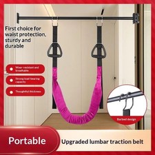 Hanging Lumbar Traction Strap Back Stretcher Spine Decompression Harness Belt