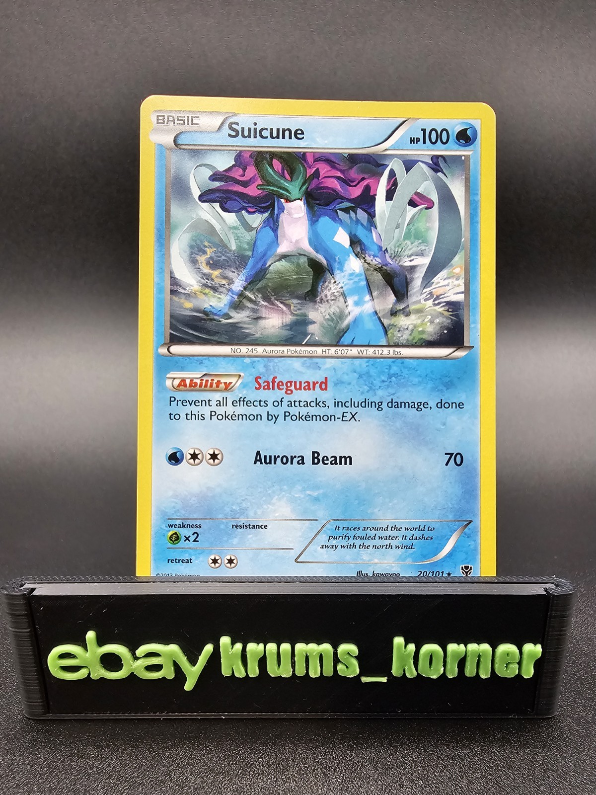 Suicune 20/101 Plasma Blast Regular - LP-
